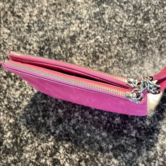 Hobo Pink Leather Clutch - Picture 2 of 6